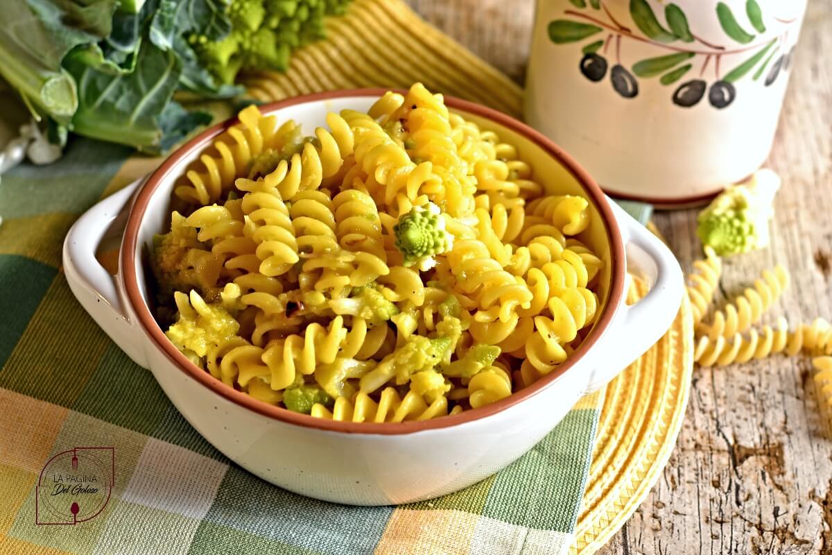 Pasta Al Broccolo Romano E Zafferano